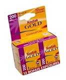 Kodak Gold 200 Speed, 1 Roll 24 and 1 Roll 36 Exposure 35mm Film (2 Pack)