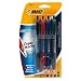 BIC Atlantis Retractable Medium Ball Pen - Assorted, Six - 4 Count Packs (24 Pens) (Pack of 2)