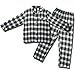 Men's Hanes Long-sleeve Coat-style Flannel Pajamas