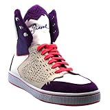 Diesel Women's DS 00YC87 PS069 H2771 Memory White Purple High top Lace up Sneakers