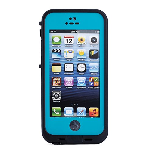 Merit iPhone 5S/5 Waterproof Case, Waterproof Shockproof Snowproof Dirtpoof Protection Case Cover for iPhone 5S and iPhone 5 (Blue)