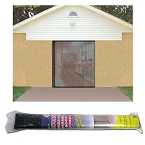 BLACK SINGLE GARAGE SCREEN DOOR