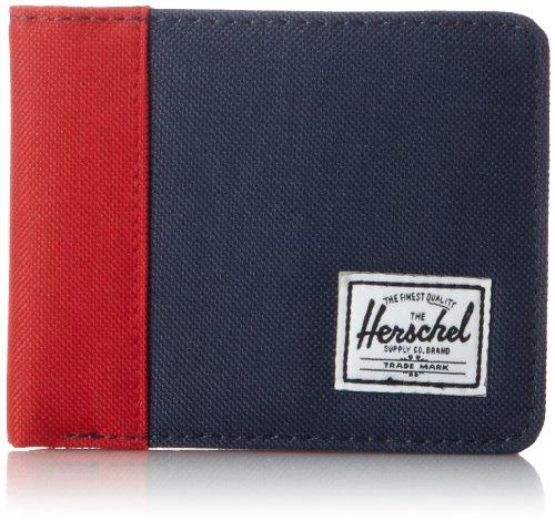 Herschel Supply Co. Edward 爱德华红蓝撞色帆布钱包