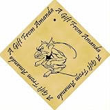 Pack of 12 PERSONALISED Parchment 6cm Square Gift Tags Arthur Rackham Vignette 1