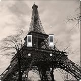 Rikki Knight Vintage Eiffel Tower Design Double Toggle Light Switch Plate