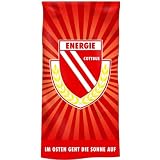 FC Energie Cottbus Fanartikel Badetuch Wappen