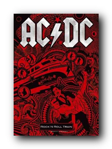Acdc Ac Dc Rock N Roll Train Cloth Fabric Poster Flag