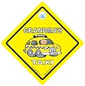 Grandma's Taxi, Grandma's Taxi Car Sign, Car Sign, Grandmas Taxi Car Sign, Novelty Car Sign, Baby On Board, Decal, Bumper Sticker, Grandparent Car Sign, Gran's Taxi, Baby on Board Sign, Grandparents