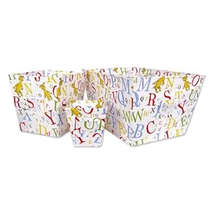 Trend Lab 3 Piece Dr. Seuss Fabric Storage Bin Set ABC