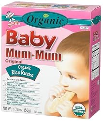 Hot Kid Organic Baby Mum-Mum Original Rice Rusks, 24-Count (Pack of 6)