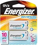 Energizer Advanced Lithium 9V Batteries, 2 Count