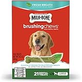 Milk-Bone Brushing Chews Fresh Breath Dog Treats, Large - 28.3 oz, 1 Pack