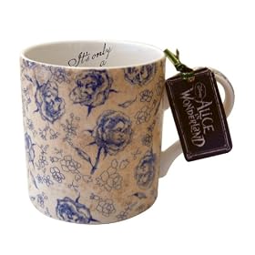 Disney - Alice au pays des merveilles - Mug "roses" - Porcelaine (Import Grande Bretagne)