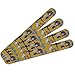 Rural Life Pattern Double-Sided Nail File Emery Board Set 4 Pack