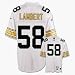 Jack Lambert 1976 Pittsburgh Steelers #58 Throwback Reebok NFL Youth Football Jersey (White)