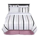 Home Black/Pink Bed in a Bag - Full