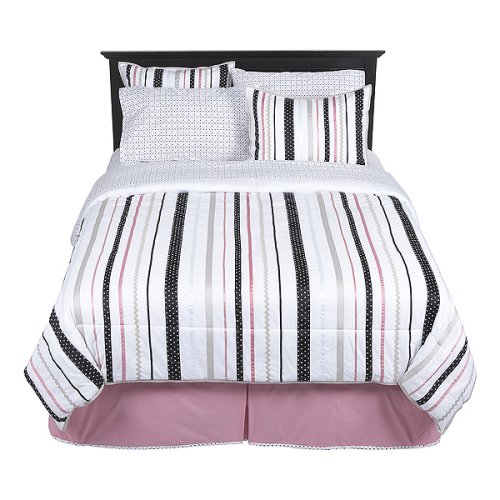Casual Home Bed in a Bag - Black/ Pink
