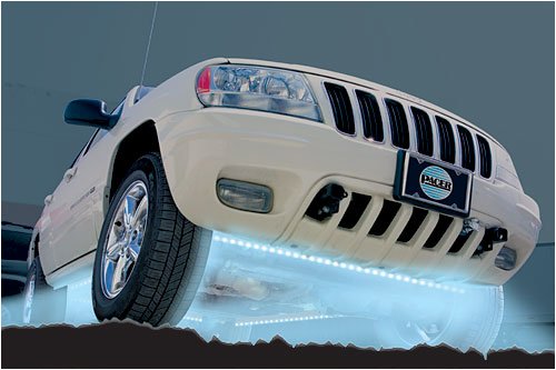 Pacer LED Undercar Vehicle Lighting Kit 7 Color L.E.D. Under Car Light Kit - Kit contains: 2 - 48 tubes, 2 - 36 tubes, mounting brackets, screws, master control panel w/ remote switch