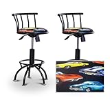 2 24"-29" Old Muscle Car Hotrod Fabric Seat Black Adjustable Specialty / Cu ....