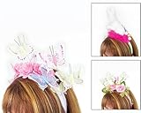 IMAGE OF Pack of 6 Elaborate Bunny, Butterfly & Floral Decorative Easter Headbands 9