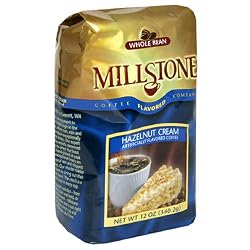 Millstone Hazelnut Cream Whole Bean Coffee, 12-Ounce Packages (Pack of 2)