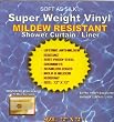Super Clear Super Weight Premium Vinyl Shower Curtain Liner with Lifetime Mildew Treatment