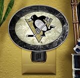 Art Glass Nightlight - Penguins (4.25 x 4.25 x 16.5)