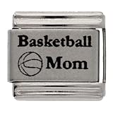 Basketball Mom Sports Italian Charms Bracelet Link