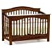 Antique Walnut Atlantic Furniture Windsor 4-in-1 Convertible Wood Baby Crib