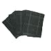 Calphalon 4-Piece Solid Dish Cloth Set, Black Licorice