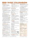 Adobe Acrobat X Introduction Quick Reference Guide (Cheat Sheet of Instructions, Tips & Shortcuts - Laminated Card)