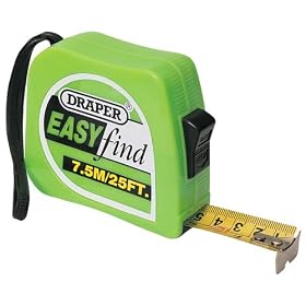Draper 30853 Easyfind Tape 5M/16Ft X 19mm