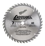 Milwaukee 48-40-4130 Endurance 7-1/4-Inch 40 Tooth Non-Ferrous Metal Cutting Saw Blade with 5/8-Inch and Diamond Knockout Arbor