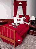 Georgia Bulldogs Coordinating Full Bedskirt from The Locker Room Collection by Kentex
