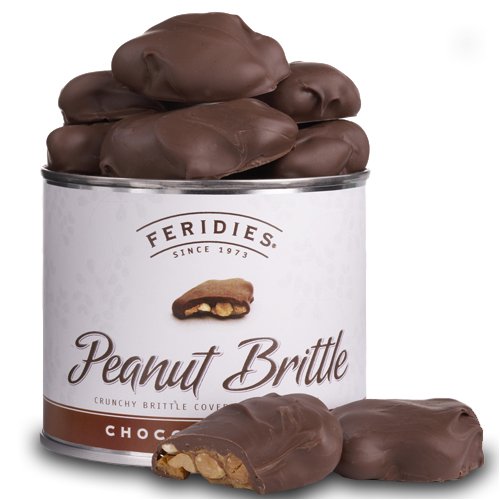 9 oz Can Chocolate Covered Peanut Brittle