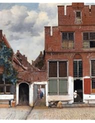 Home: Three people Wall Decals The Little Street (view of Houses in Delft) by Johannes Vermeer - 18 inches x 15 inches - Peel and Stick Removable Graphic - WallMonkeys.com