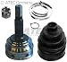 Produkt-Bild: 1X Antriebswellengelenk RADSEITIG MIT ANBAUTEILEN, OPEL ASCONA C 1.3 1.6 BJ 81-88 +CORSA A 1.5 TD 1.6 GSI BJ 88-93 +KADETT E D 1.2 1.3 1.4 1.6 BJ 79-91, PASSEND F&Uuml;R FAHRZEUGE OHNE ABS