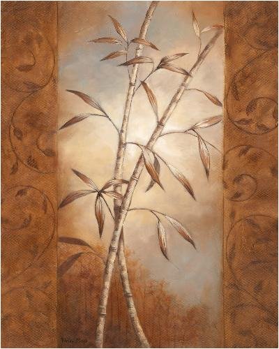 Bamboo Vignette I by Vivian Flasch. CANVAS with 3/4 inch bars. 22.00 inches width by 28.00 inches height. Highest Quality Art Poster Print