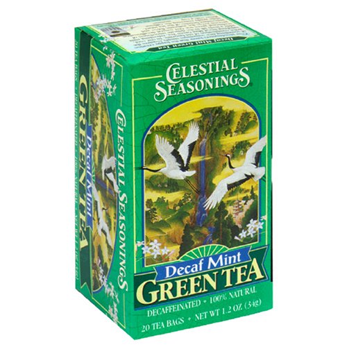 Celestial Seasonings Green Tea, Decaf Mint, Tea Bags, 20-Count Boxes (Pack of 6) by Celestial Seasonings
