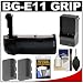 Zeikos BG-E11 Battery Grip for Canon EOS 5D Mark III Digital SLR Camera with (2) LP-E6 Batteries + Charger + Cleaning & Accessory Kit