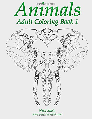 animals adult coloring book 1 volume 1