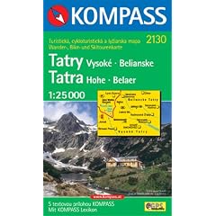 Hohe Tatra 1 : 25 000: Belaer Tatra. Wander-, Bike und Skitourenkarte