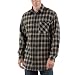 Carhartt Men's Long sleeve Flannel Plaid Shirt, Black, Large Regular