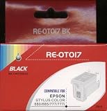 set of two compatible epson t017 black inkjets for use in epson stylus 680..