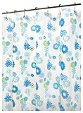 Park B. Smith Starburst Floral Shower Curtain, Azure
