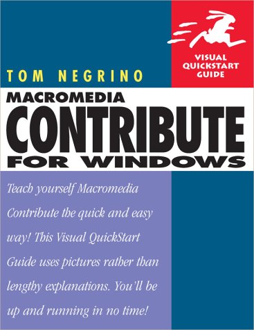 Image of: Macromedia Contribute for Windows (Visual QuickStart Guide)