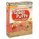 Healthy Times Teddy Puffs Finger Food or Cereal for Toddlers, Apple Cinnamon, 5.5-Ounce Boxes (Pack of 12)