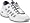 White w/ Navy/Silver Trim