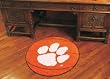 Clemson Tigers 29" Round Basketball Floor Mat (Rug)