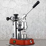 La Pavoni PR-16 Professional Espresso Machine with Red Base
